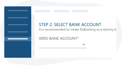 Selecting a bank account