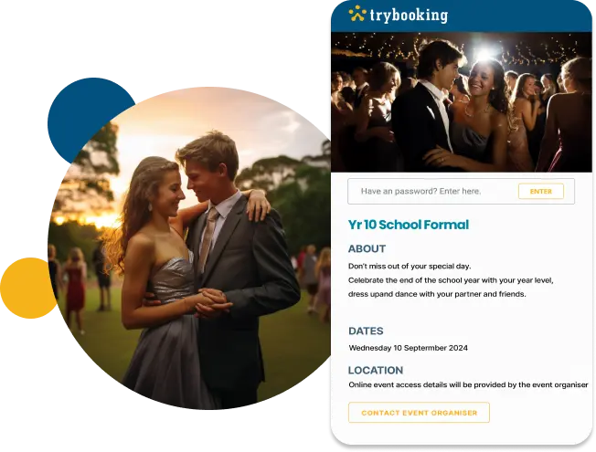 Handle school events easier with password protect