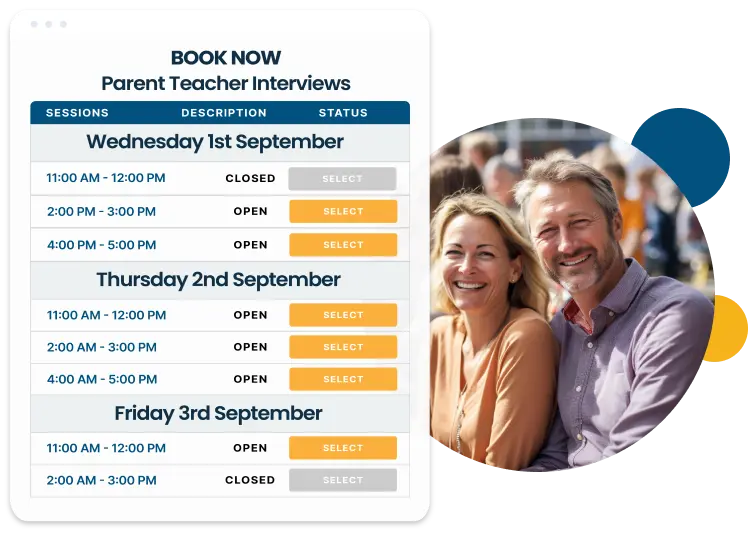 Multiple sessions times