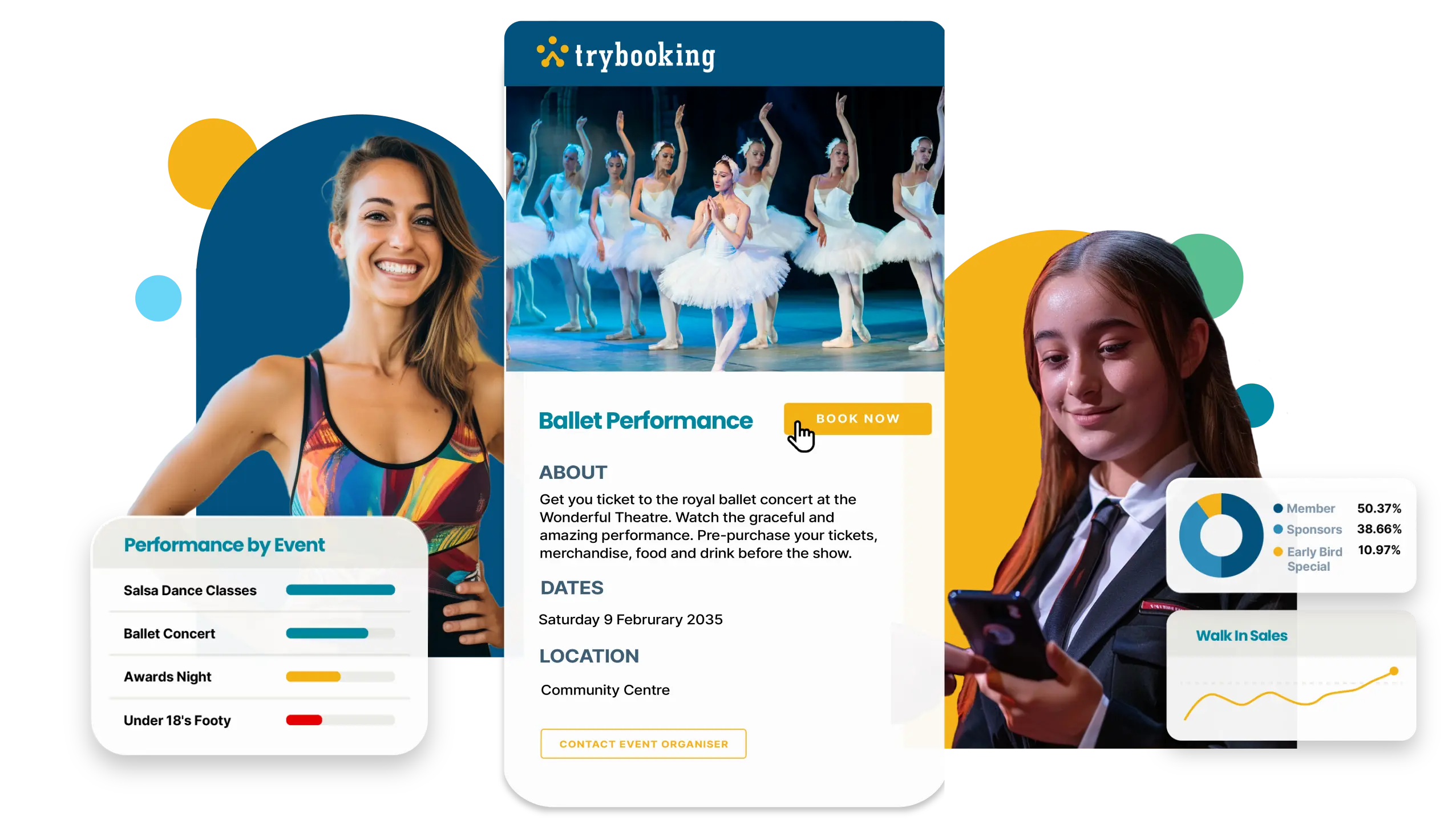 Sell tickets online with Australia's favourite event booking system