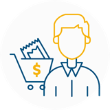 Ticket buyer icon