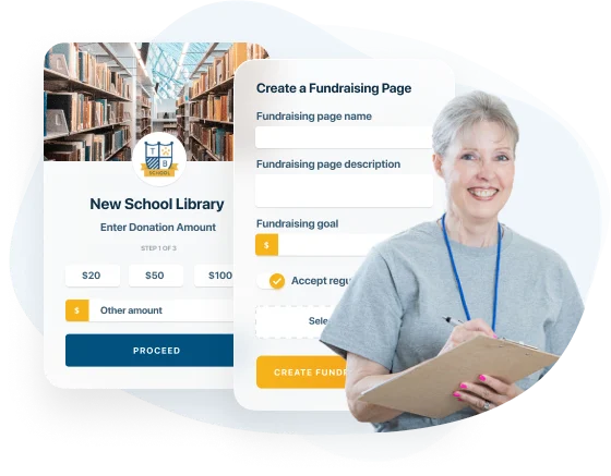 Fundraise for your cause and collect online donations.
