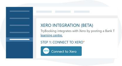 A landing page with blue button