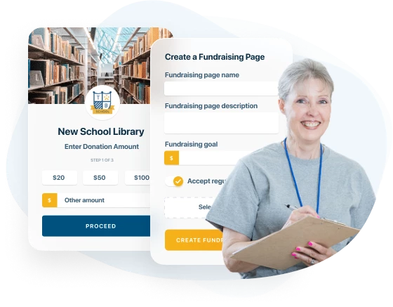 Fundraise for your cause and collect online donations.