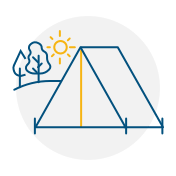A tent icon