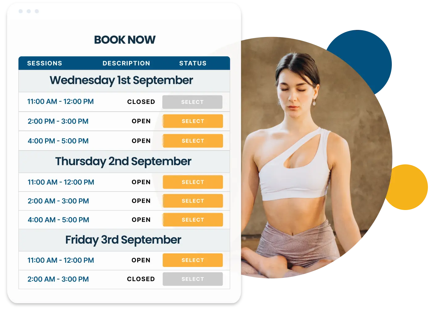 Easily manage multiple sessions times