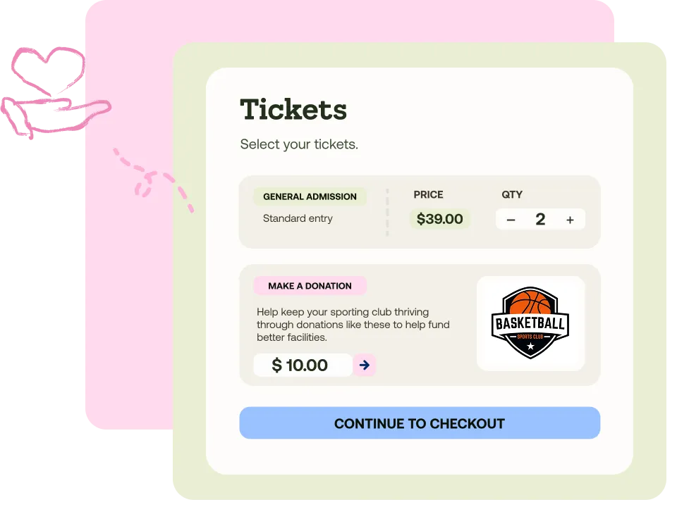 Adding a donation at checkout