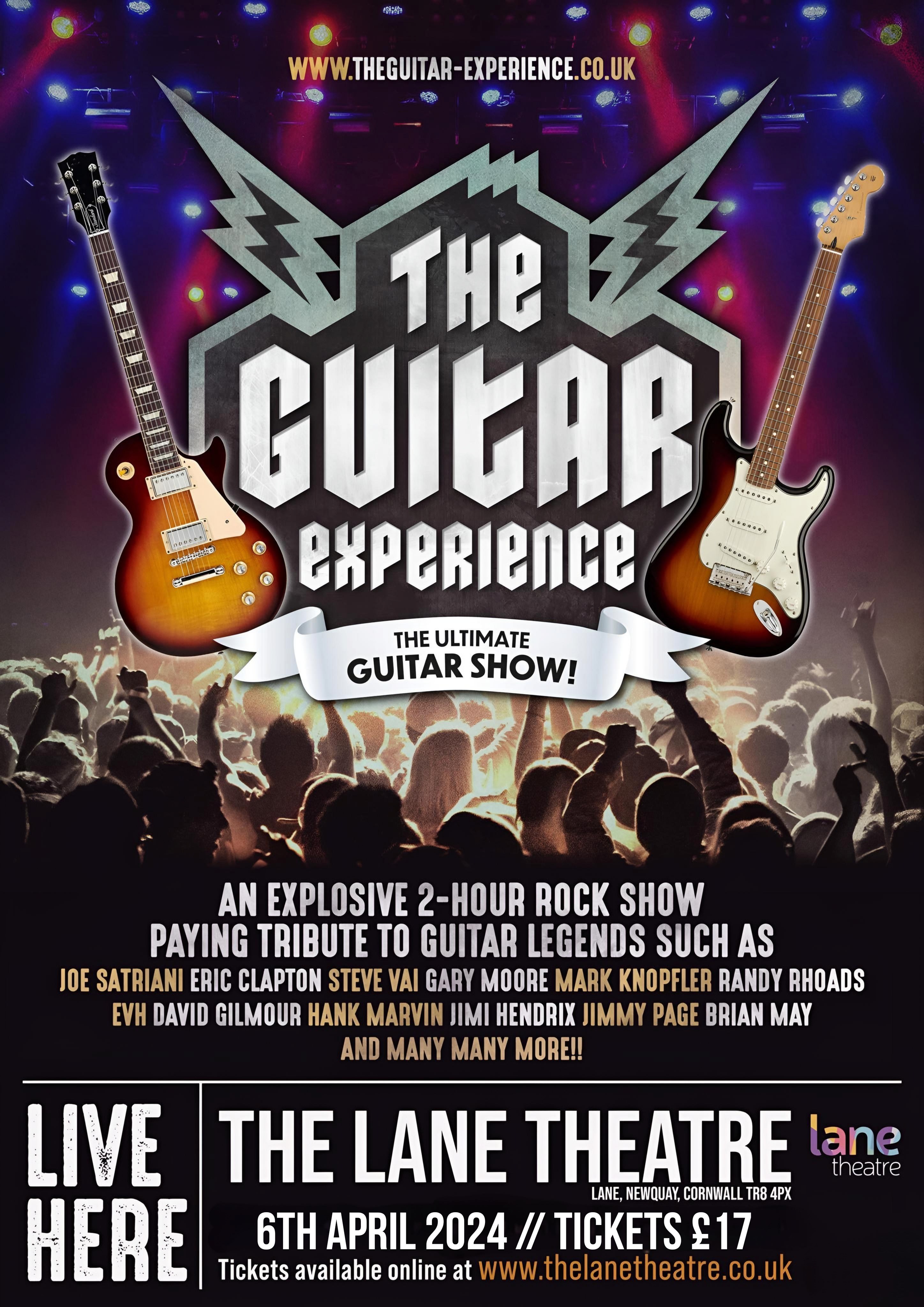 Guitar Experience Sat 6 Apr 2024 7 30pm 17 Tickets Lane Theatre