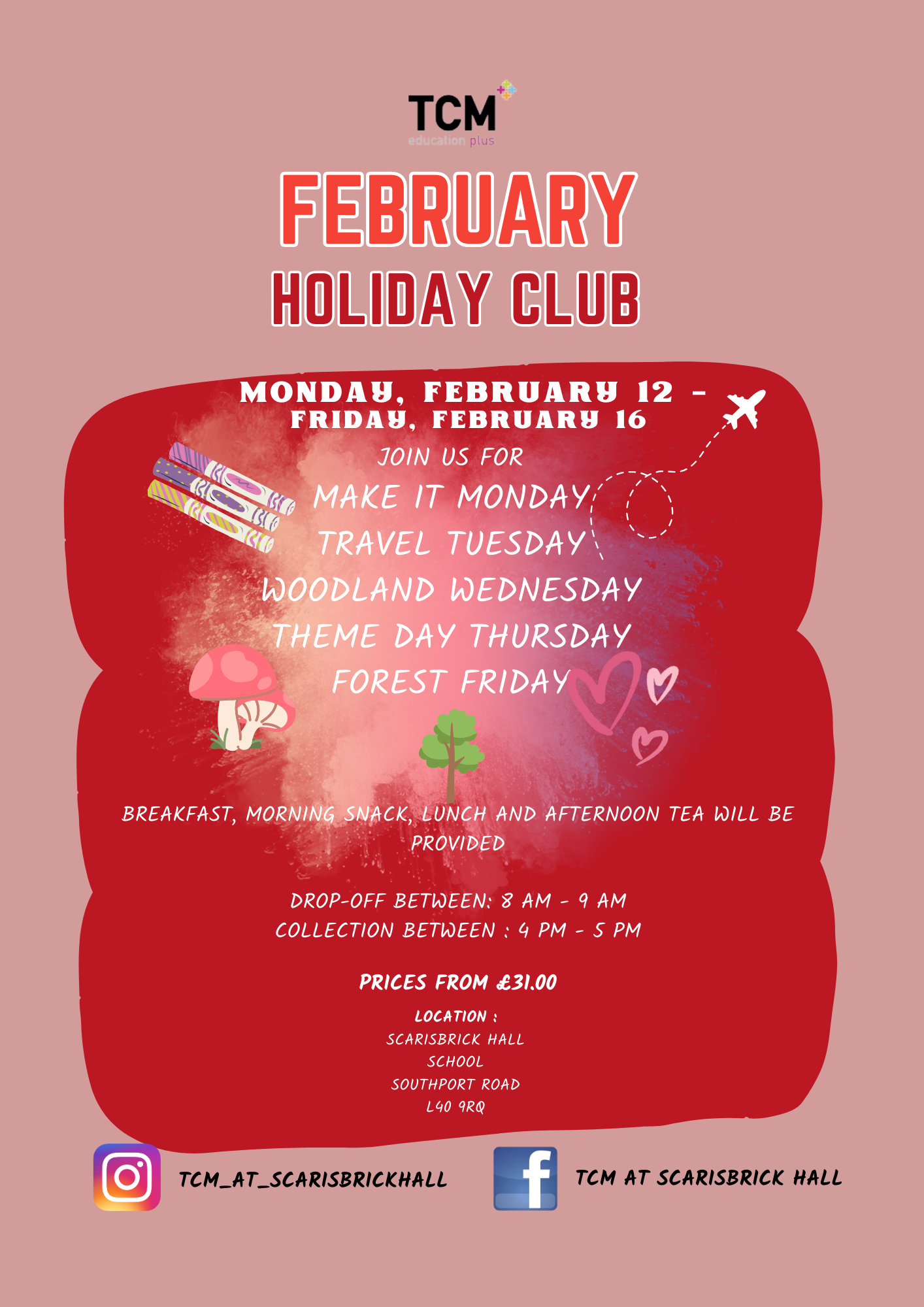 TCM Holiday Club February 2024 Tickets, Scarisbrick Hall School