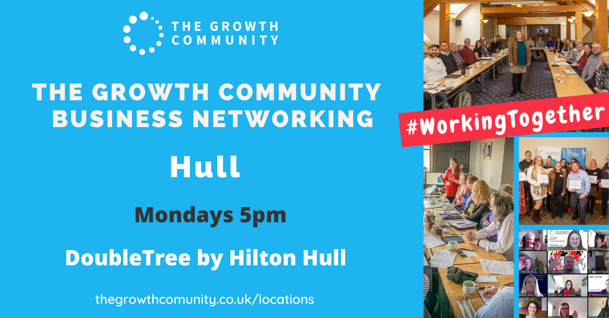 The Growth Community Business Networking Hull Tickets, DoubleTree by