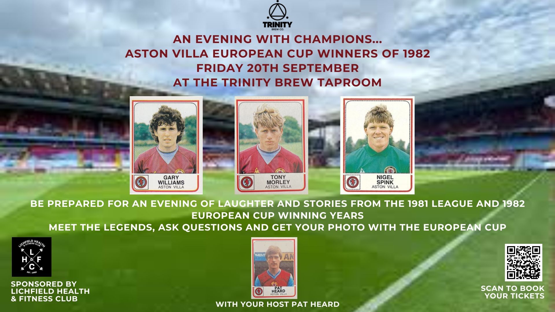 An evening with Aston Villa European cup Winners of 1982 Tickets