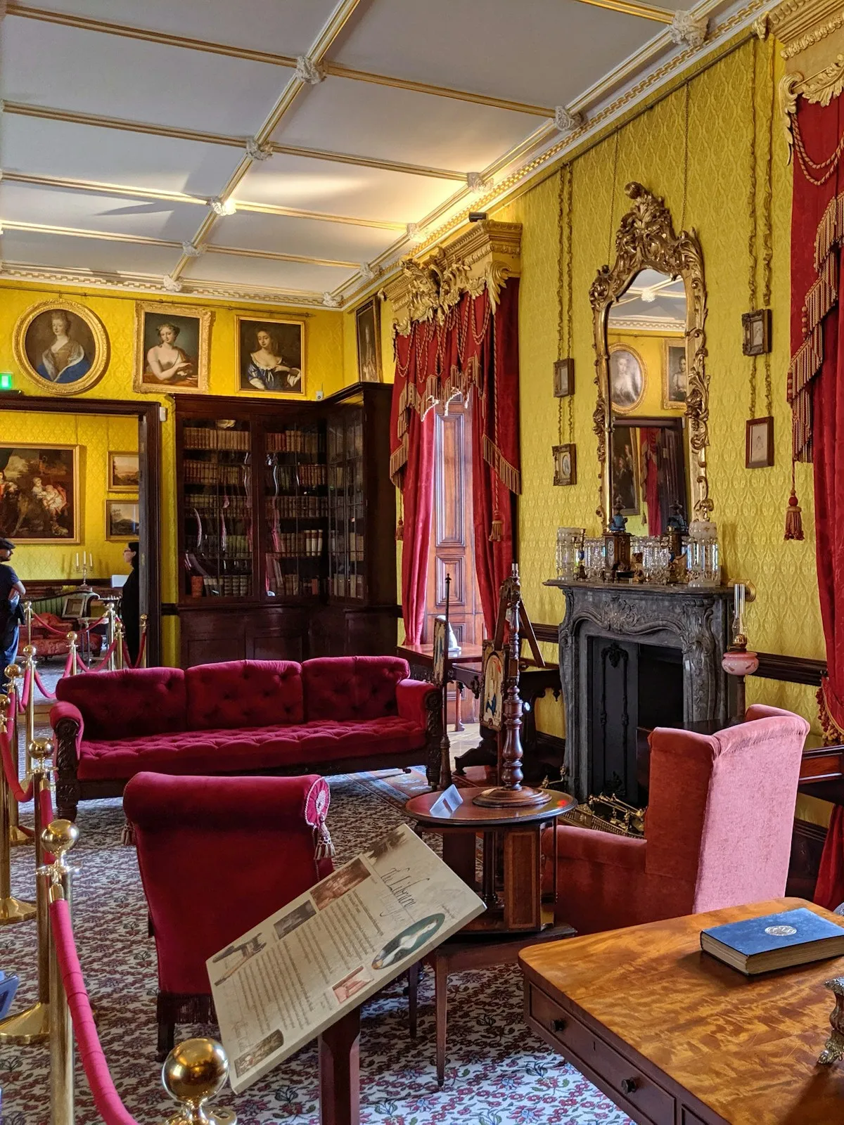 A grand period drawing room open to visitors