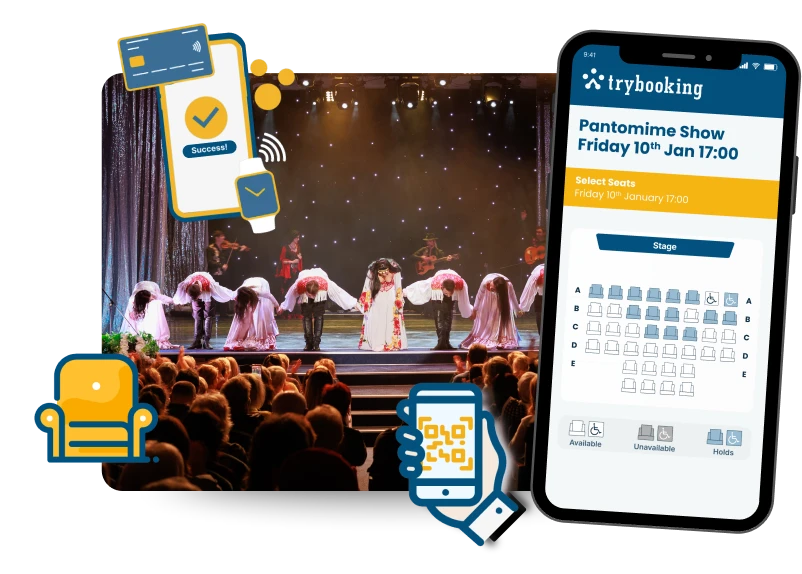 TryBooking's event ticketing platform has all the features needed for theatre events