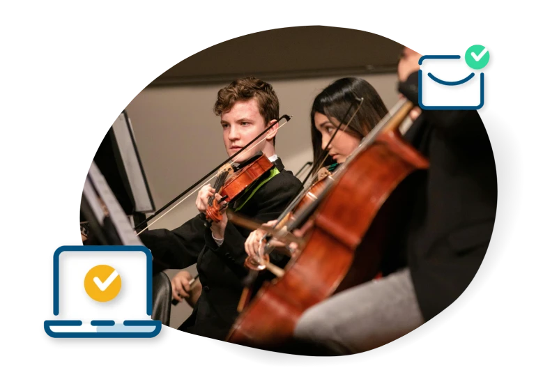 Supporting music events with online ticketing