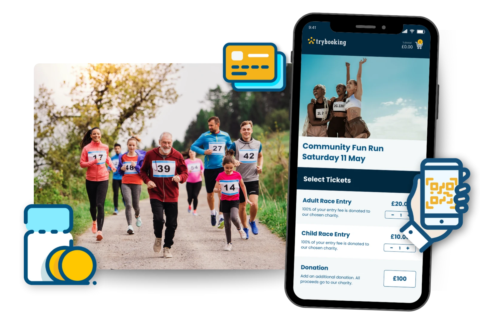 Ticketing for a community fun run event